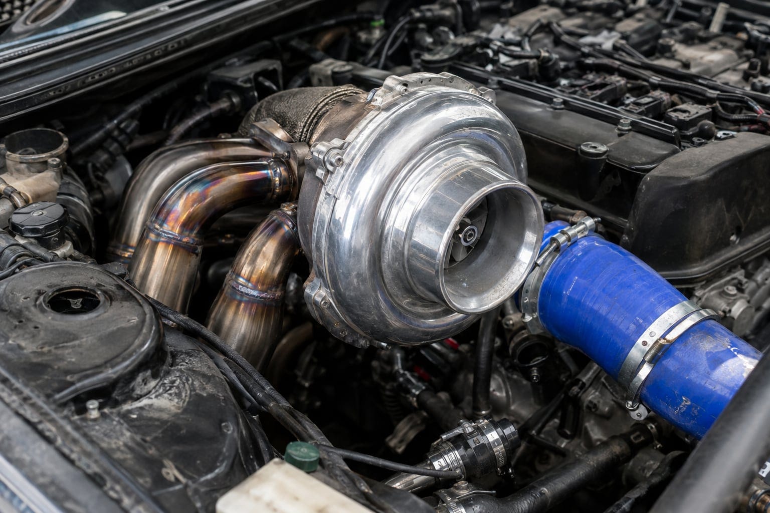Montagem turbo na WR Performance, em Bauru/SP